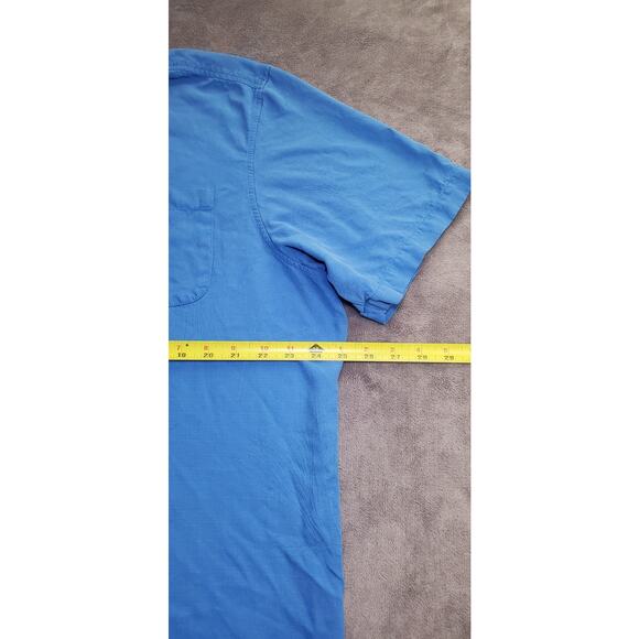 Tommy Bahama Shirt Sz XL Mens 100% Silk Blue Short Sleeve Button Up Camp C22-39 - Picture 3 of 8